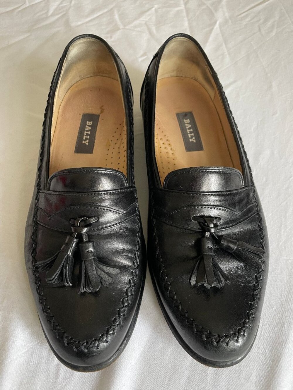 Bally Chancy Leather Loafers - Black Men's Size 8.5D - Made in Italy